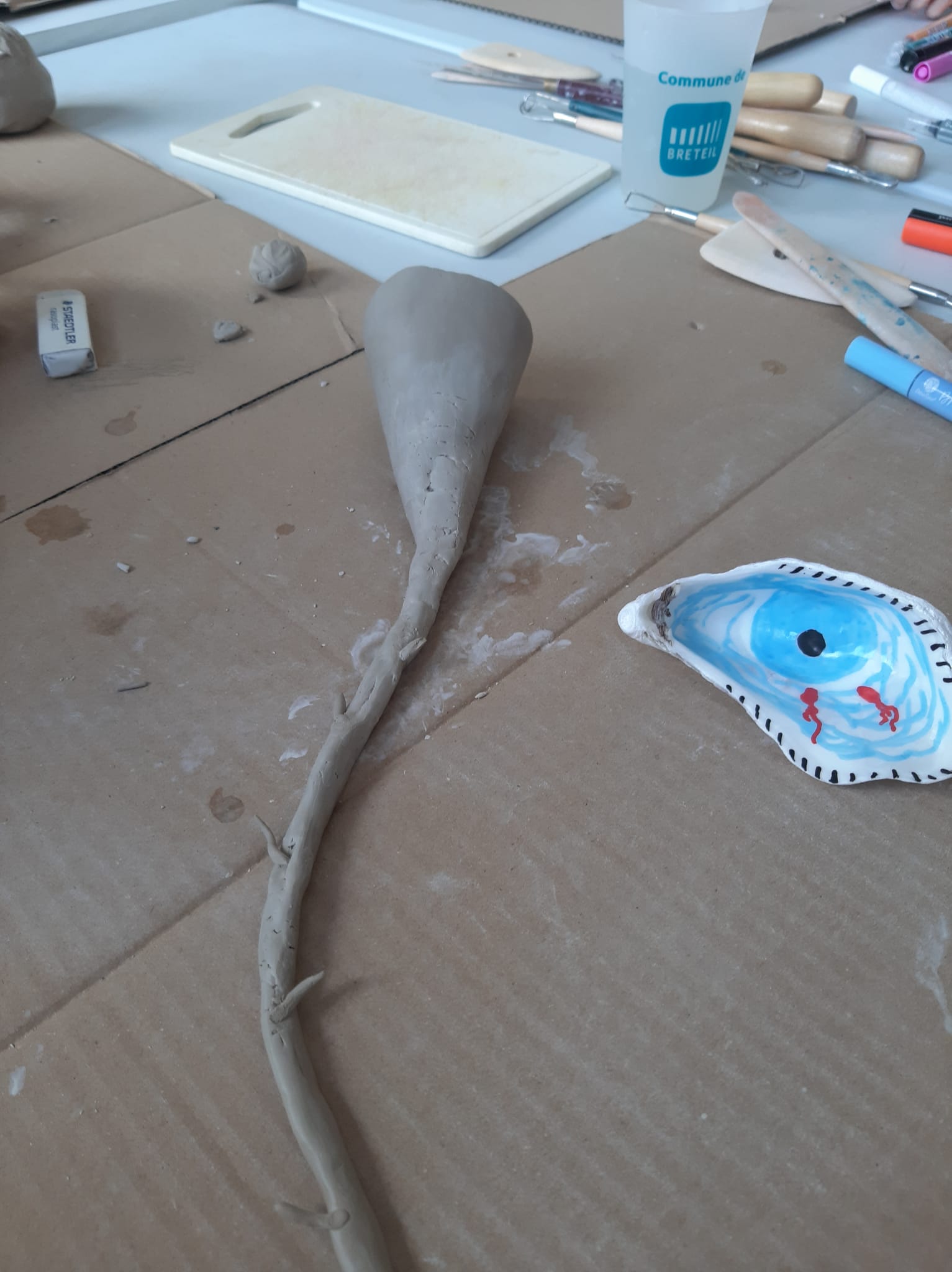 atelier d'art-thérapie animé par Angélique Dauvilliers dans le cadre des Semaines d'Information sur la Santé Mentale (SISM)