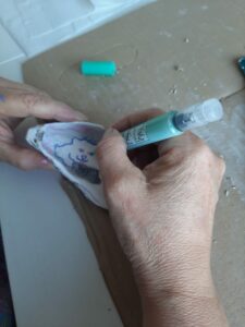 atelier d'art-thérapie animé par Angélique Dauvilliers dans le cadre des Semaines d'Information sur la Santé Mentale (SISM)